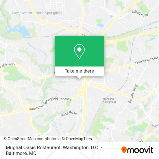 Mughal Oasis Restaurant map