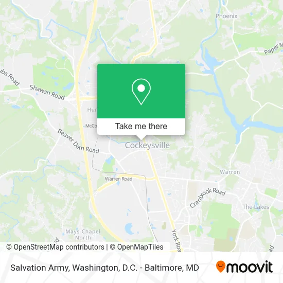 Salvation Army map