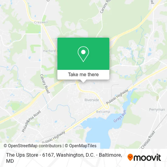 The Ups Store - 6167 map
