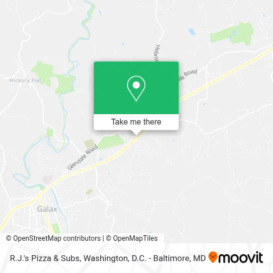 R.J.'s Pizza & Subs map