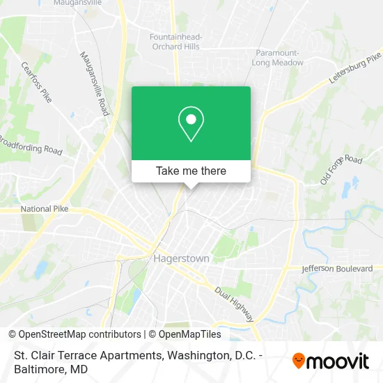 St. Clair Terrace Apartments map