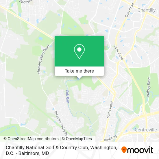 Chantilly National Golf & Country Club map