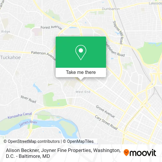 Alison Beckner, Joyner Fine Properties map