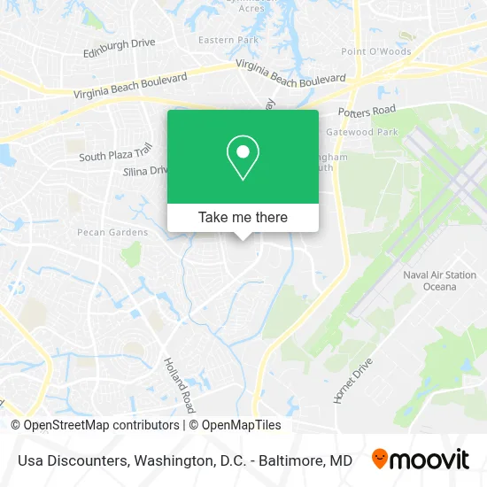Usa Discounters map
