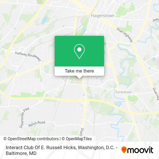 Interact Club Of E. Russell Hicks map
