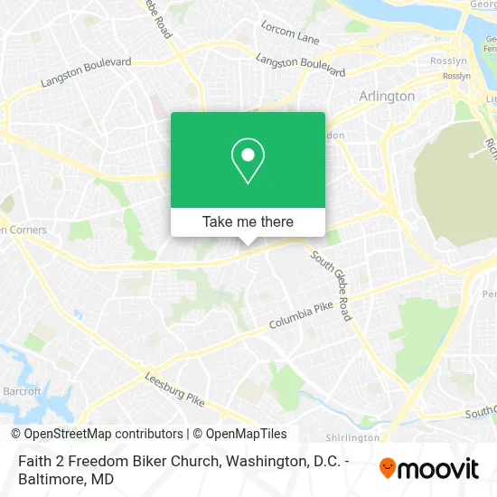 Faith 2 Freedom Biker Church map