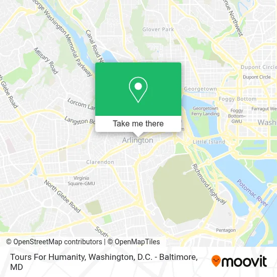 Tours For Humanity map