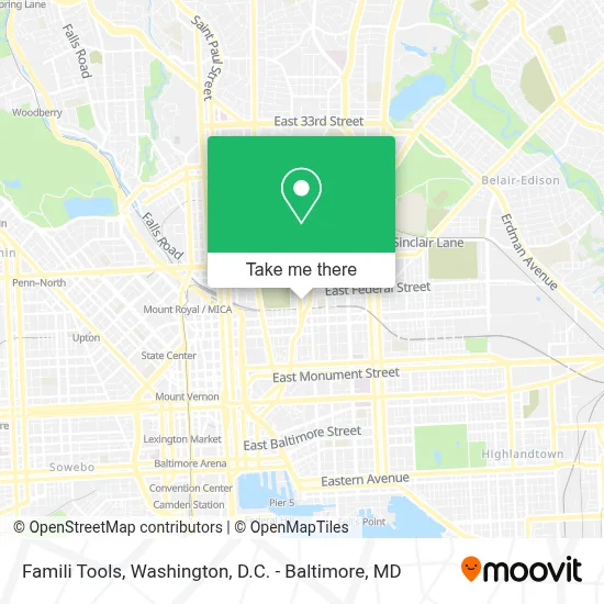 Famili Tools map