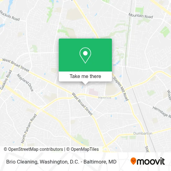 Brio Cleaning map