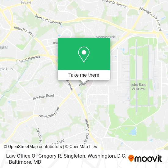 Law Office Of Gregory R. Singleton map