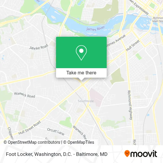 Foot Locker map