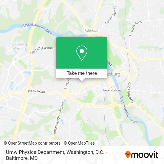 Umw Physics Department map