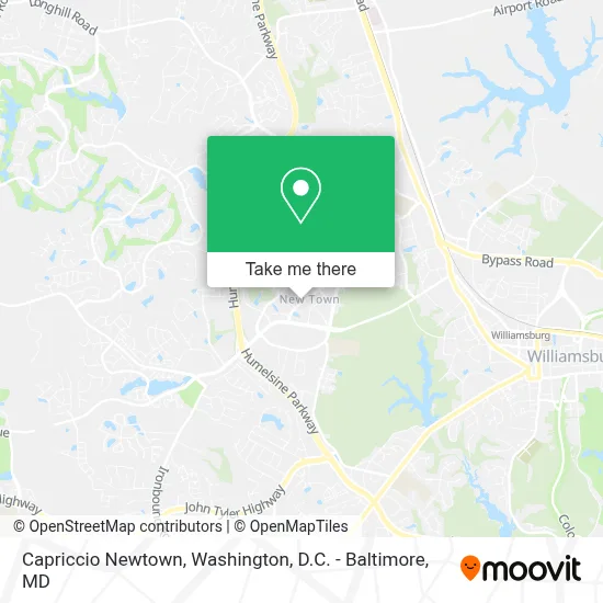 Capriccio Newtown map