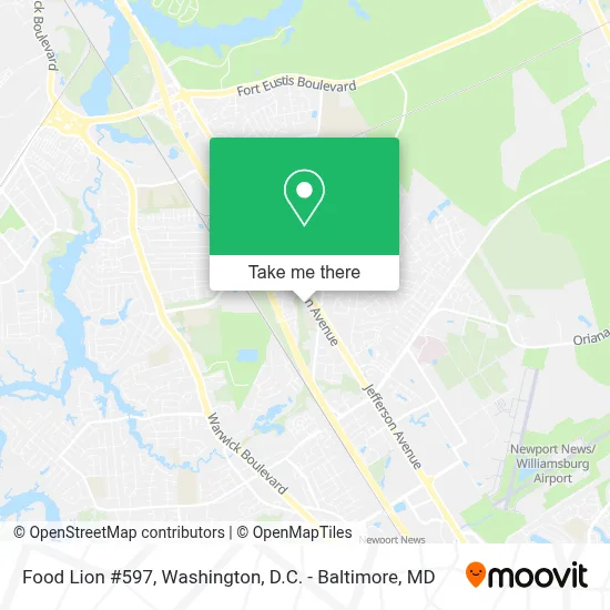 Food Lion #597 map