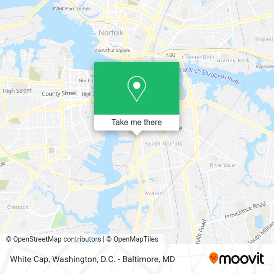 White Cap map