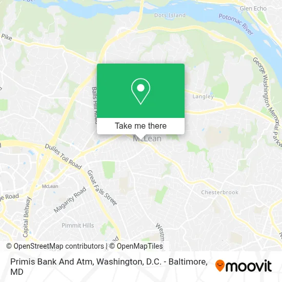 Primis Bank And Atm map