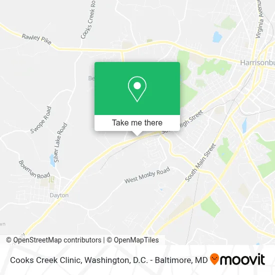Cooks Creek Clinic map