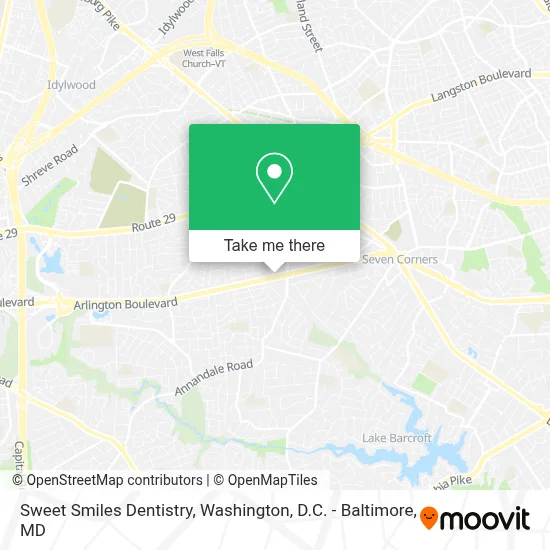 Sweet Smiles Dentistry map