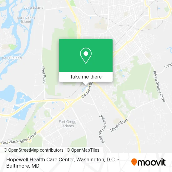 Hopewell Health Care Center map