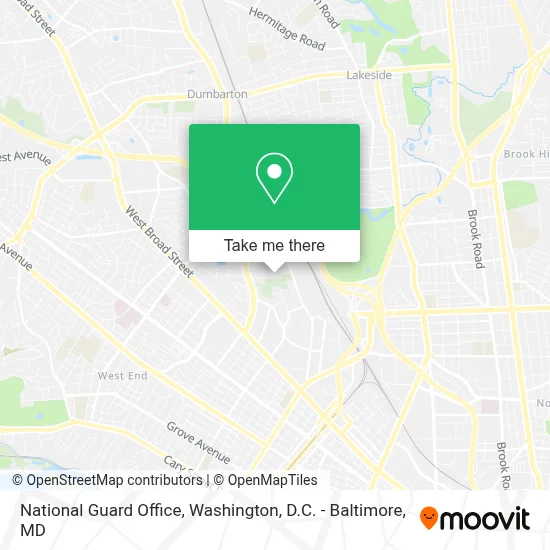 National Guard Office map