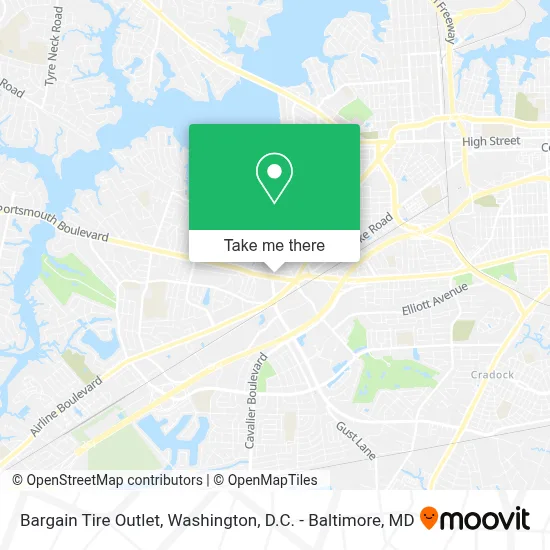 Bargain Tire Outlet map