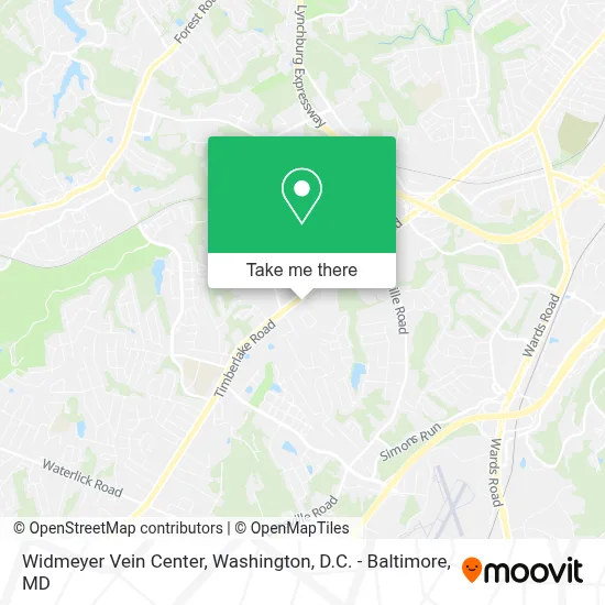 Widmeyer Vein Center map