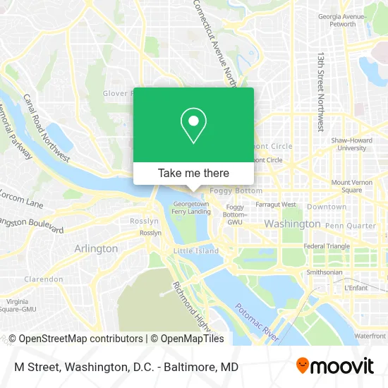 M Street map