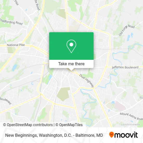 New Beginnings map