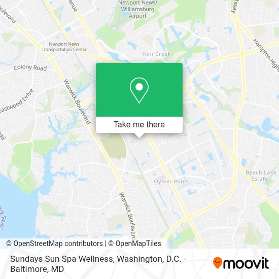 Sundays Sun Spa Wellness map