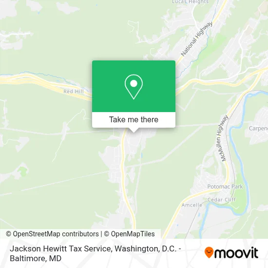 Jackson Hewitt Tax Service map
