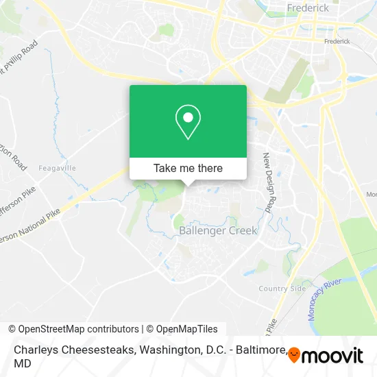Charleys Cheesesteaks map