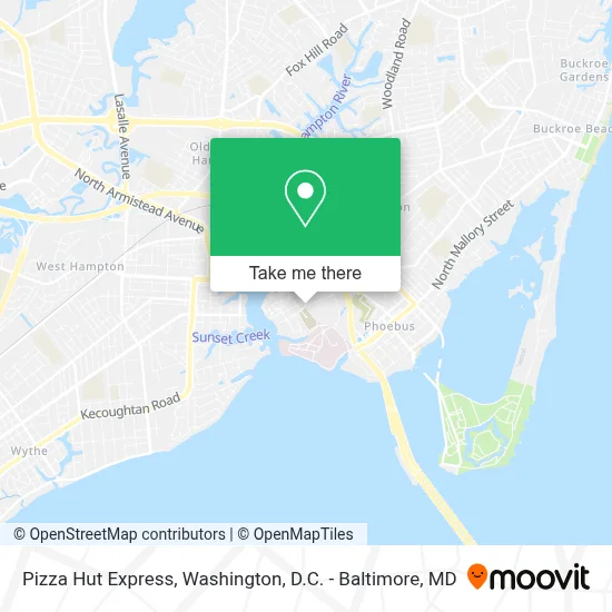 Pizza Hut Express map