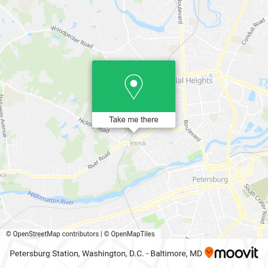 Petersburg Station map