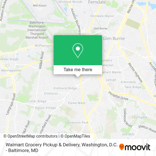 Walmart Grocery Pickup & Delivery map