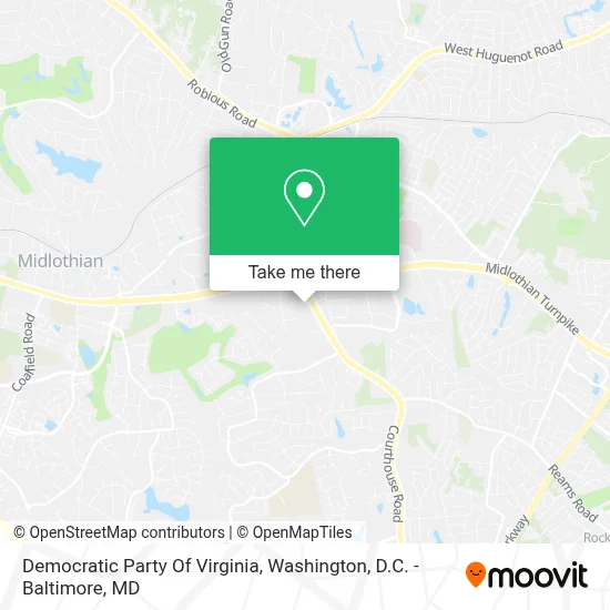 Democratic Party Of Virginia map