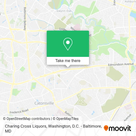 Charing Cross Liquors map