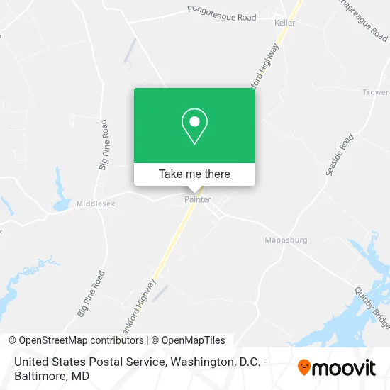 United States Postal Service map