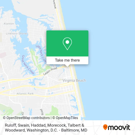 Ruloff, Swain, Haddad, Morecock, Talbert & Woodward map