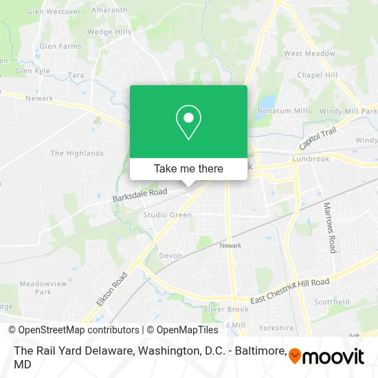 The Rail Yard Delaware map