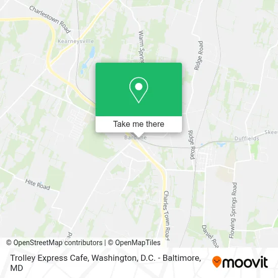 Trolley Express Cafe map