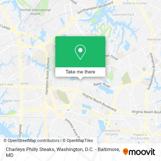 Charleys Philly Steaks map