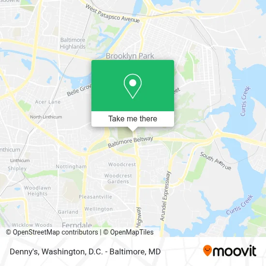 Denny's map