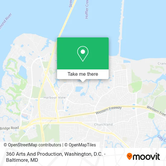 360 Arts And Production map
