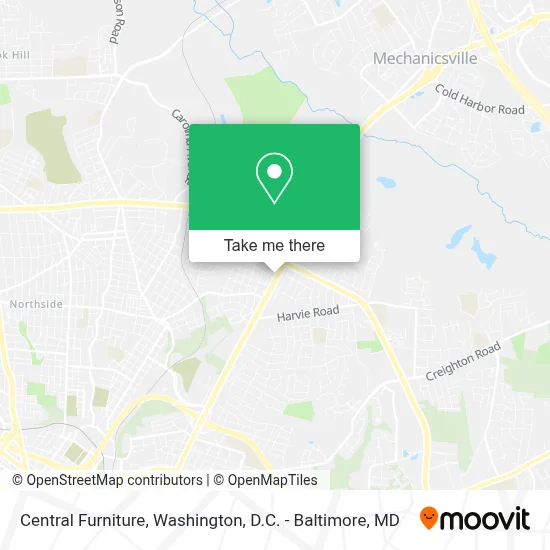 Central Furniture map