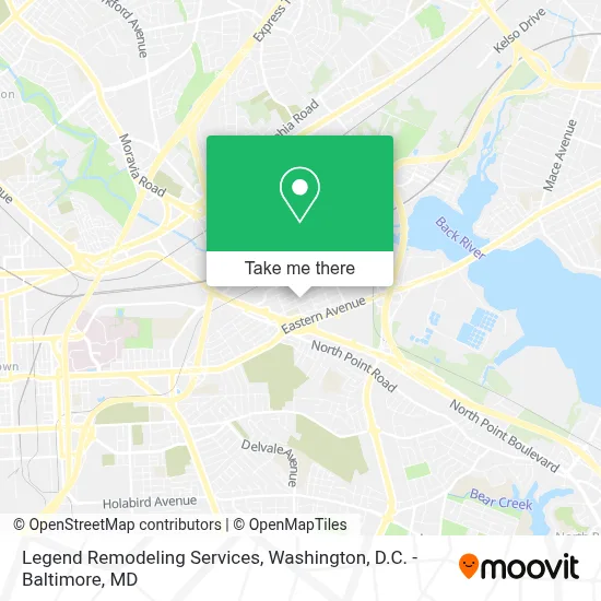 Legend Remodeling Services map