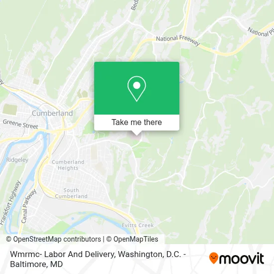 Wmrmc- Labor And Delivery map