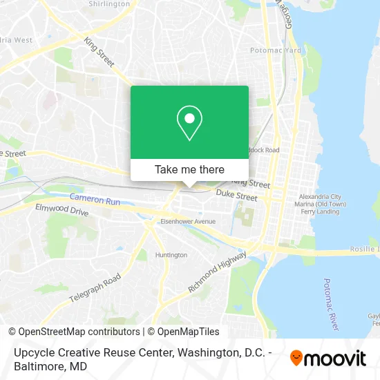 Upcycle Creative Reuse Center map