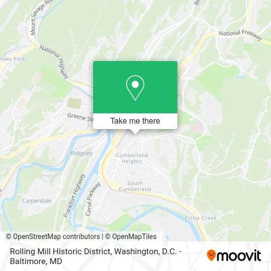 Rolling Mill Historic District map
