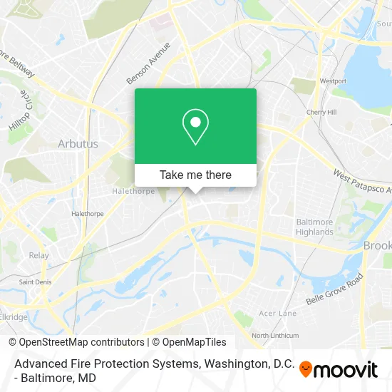Advanced Fire Protection Systems map