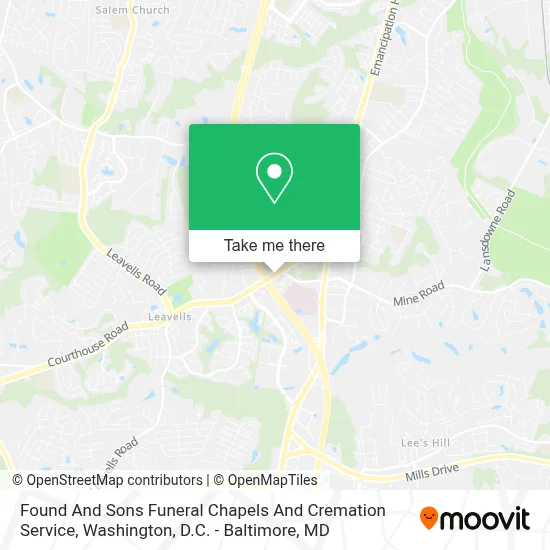 Found And Sons Funeral Chapels And Cremation Service map
